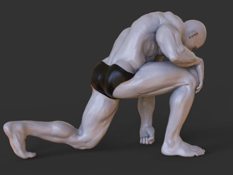 Bodybuilder Pose 3D Print Model