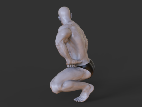 Bodybuilder Pose 3D प्रिंट मॉडल