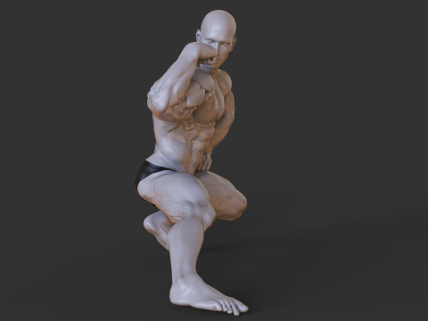 Bodybuilder Pose 3D प्रिंट मॉडल