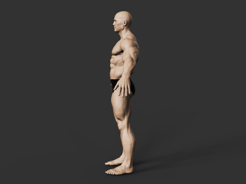 Bodybuilder 3D प्रिंट मॉडल