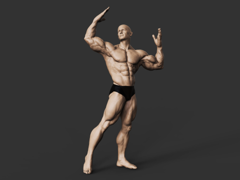 Bodybuilder 3D Print Model
