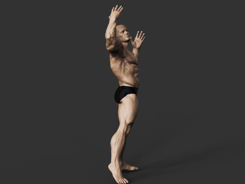 Bodybuilder Model do druku 3D