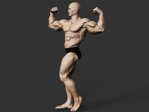 Bodybuilder Modelo de impresión 3D