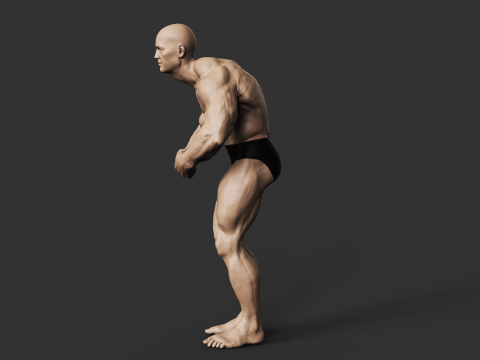 Bodybuilder Modèles 3D en vedette