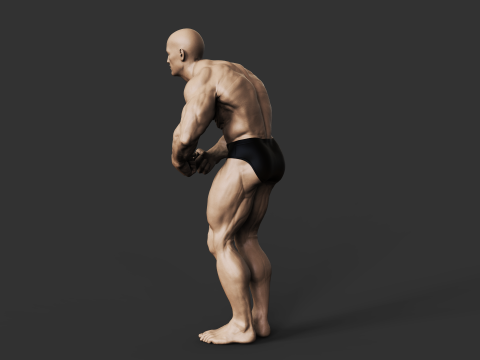 Bodybuilder Modèles 3D en vedette