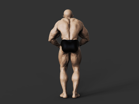 Bodybuilder Modèles 3D en vedette