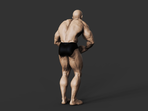 Bodybuilder Modèles 3D en vedette
