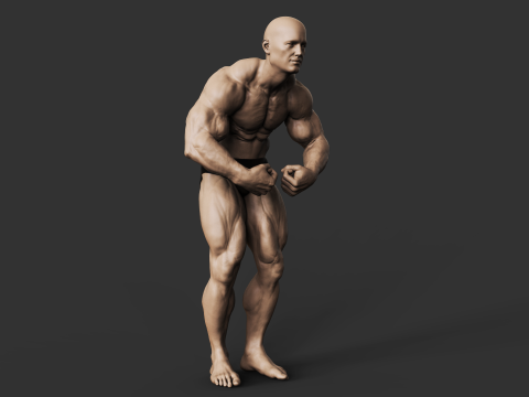 Bodybuilder Modèles 3D en vedette