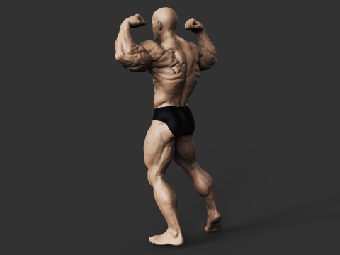 Bodybuilder 3D प्रिंट मॉडल