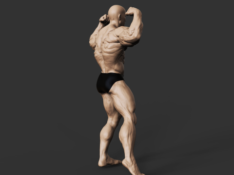 Bodybuilder 3D प्रिंट मॉडल