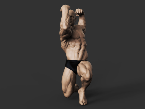 Bodybuilder Model do druku 3D