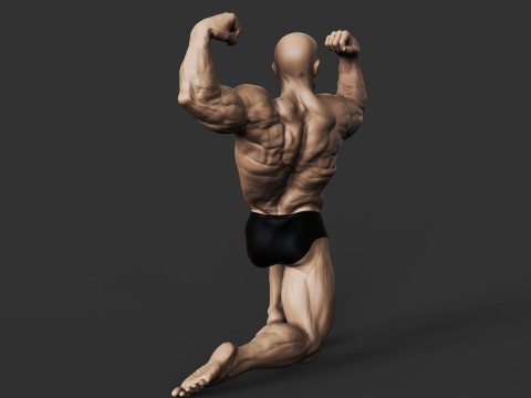 Bodybuilder Model do druku 3D