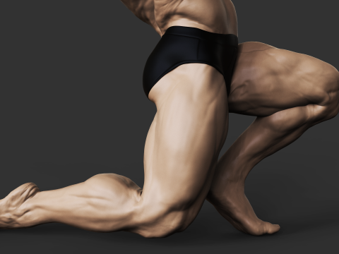 Bodybuilder Model do druku 3D