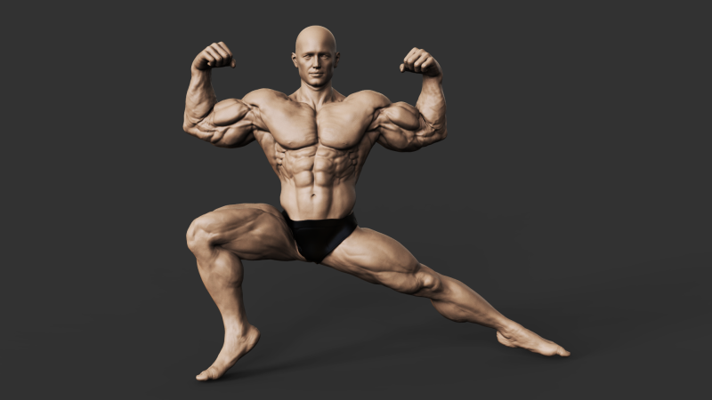 Bodybuilder Modèles 3D en vedette .c4d .max .obj .3ds .fbx .stl .blend