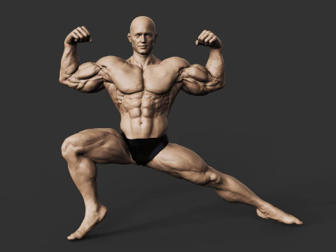 Bodybuilder 3D Druckmodell