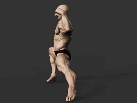 Culturiste Modèles 3D en vedette