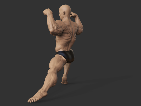 Bodybuilder Modèles 3D en vedette