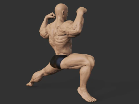 Culturiste Modèles 3D en vedette