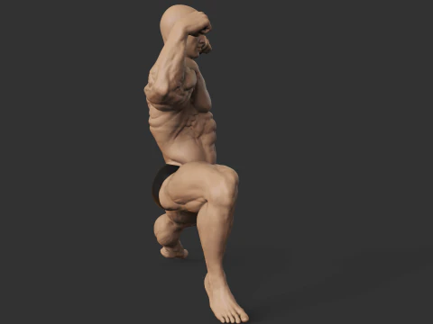 Culturiste Modèles 3D en vedette