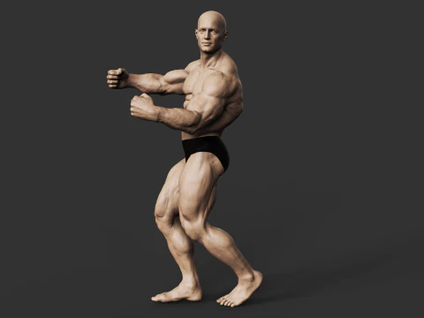 Культурист 3D Принт Модель