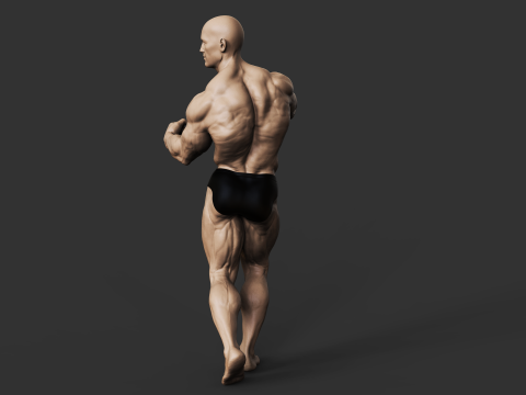 Bodybuilder Model do druku 3D