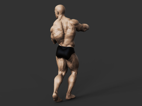 Bodybuilder Model do druku 3D