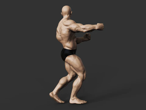 Culturiste Modèles 3D en vedette