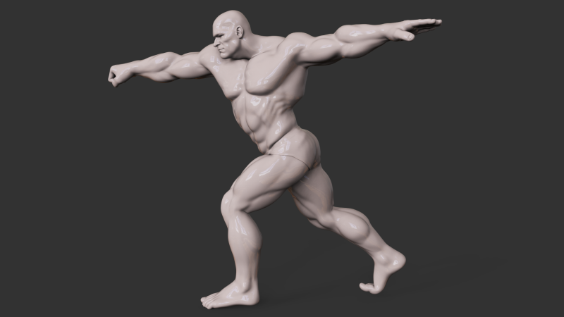 Bodybuilder 3D-Druckmodell .c4d .max .obj .3ds .fbx .stl .blend
