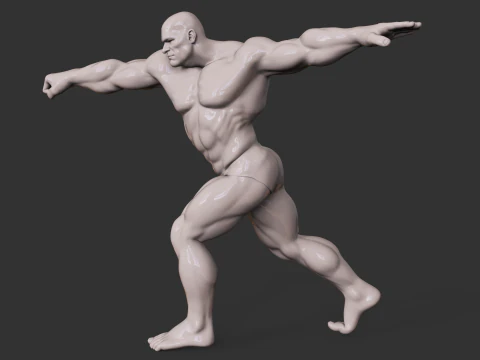 Bodybuilder 3D Druckmodell