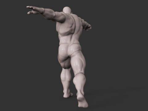Bodybuilder 3D-Druckmodell