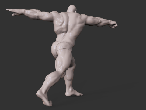 Bodybuilder 3D-Druckmodell