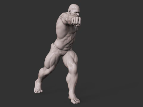 Fisiculturista Modelo de Impressão 3D