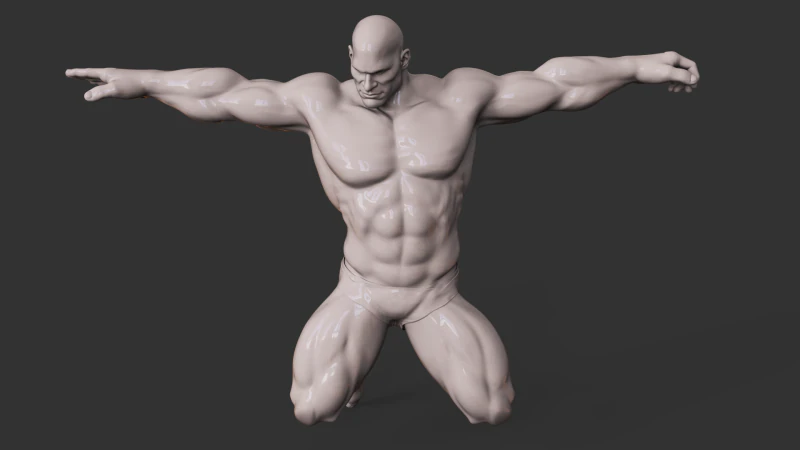Bodybuilder 3D printmodel .c4d .max .obj .3ds .fbx .stl .blend 
