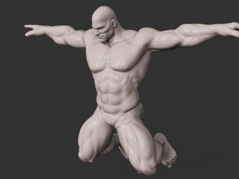 Bodybuilder 3D प्रिंट मॉडल