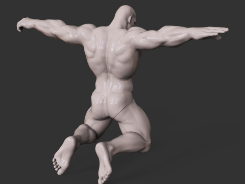 Bodybuilder 3D प्रिंट मॉडल