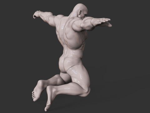 Bodybuilder 3D प्रिंट मॉडल