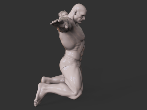 Bodybuilder 3D प्रिंट मॉडल