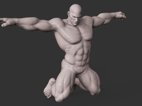 Bodybuilder 3D प्रिंट मॉडल