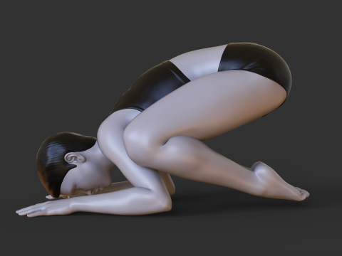 Yoga Pose - Baby Crow Pose 3D 프린트 모델