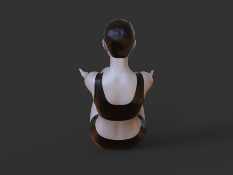 Yoga Pose - Boat Pose - Navasana 3D प्रिंट मॉडल