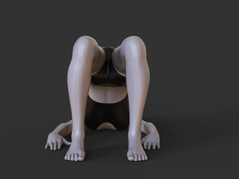 Yoga Pose - Bridge Pose - Setu Bandha Sarvangasana 3D Принт Модель
