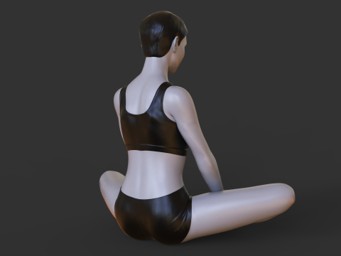 Yoga Pose - Butterfly pose - Baddha Konasana Modelo de impresión 3D
