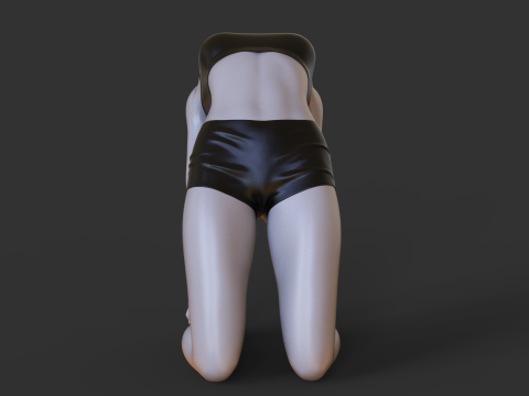 Yoga Pose - Camel Pose 3D प्रिंट मॉडल