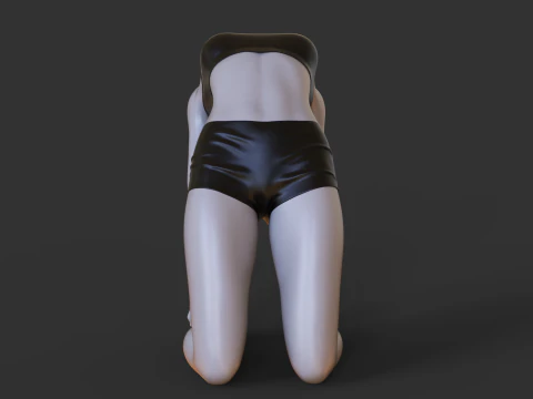 Yoga Pose - Camel Pose 3D Print Model