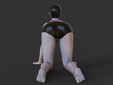 Yoga Pose - Cat Pose - Marjariasana 3D Принт Модель