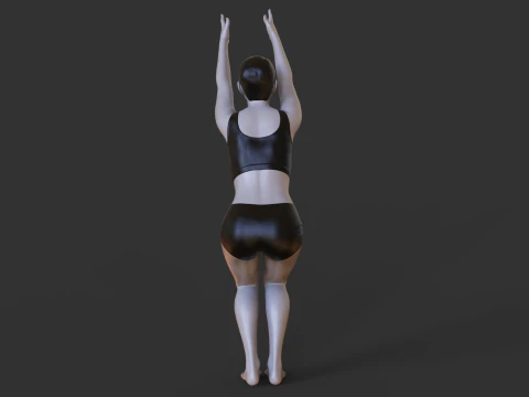 Yoga Pose - Chair Pose - Utkatasana 3D Print Model