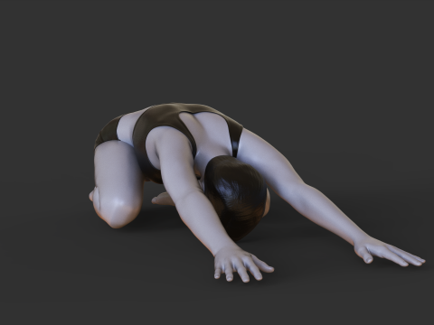 Yoga Pose - Child pose - Balasana 3D Print Model
