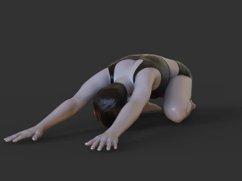 Yoga Pose - Child pose - Balasana 3D Print Model