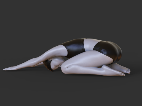 Yoga Pose - Child pose - Balasana 3D Print Model