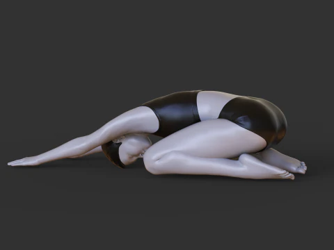 Yoga Pose - Child pose - Balasana 3D Print Model